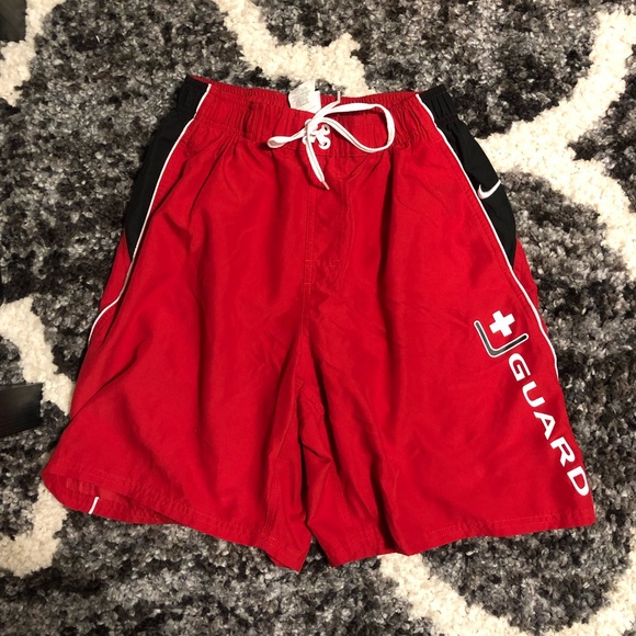 nike lifeguard swim trunks cheap online